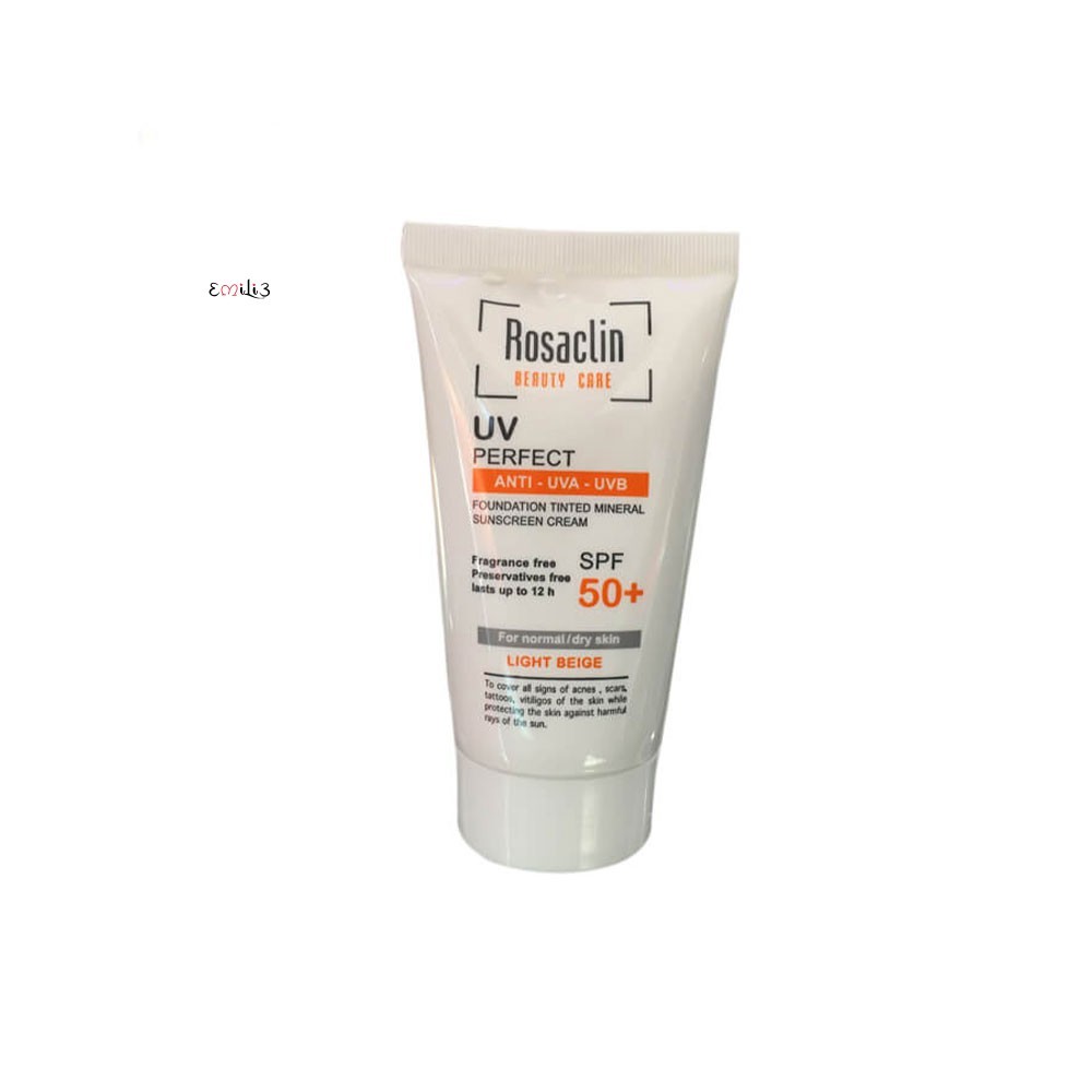 Sunscreen For Normal And Dry Skin Light Beige Rosaclin